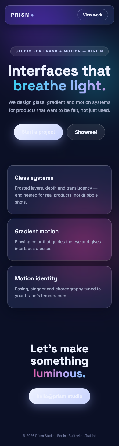 Preview of Prism — Glass Studio