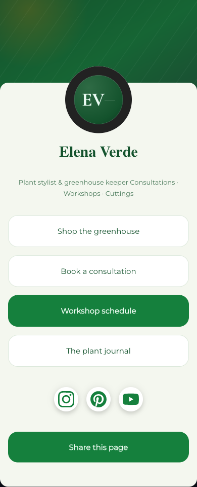 Preview of Botanical — Greenhouse Studio