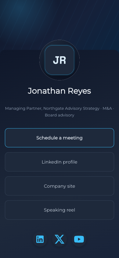 Preview of Executive Slate — Professional