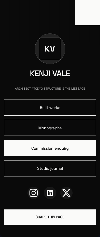 Preview of Noir Mono — Brutalist Grid
