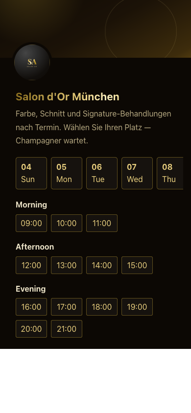 Preview of Salon d'Or — Gold Booking