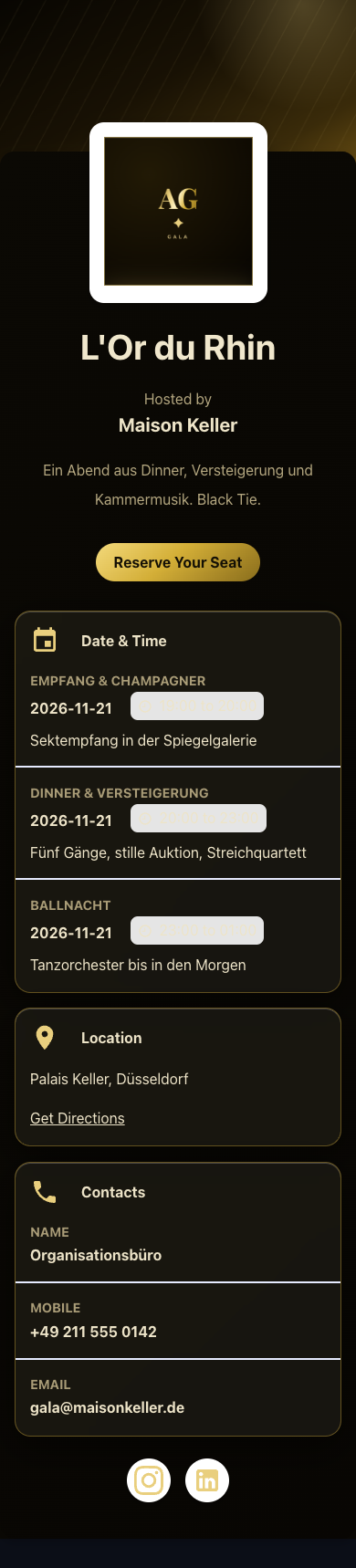 Preview of Aurum Gala — Gold Evening
