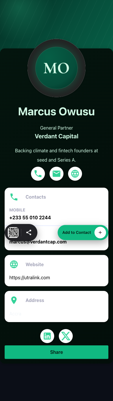 Preview of Emerald Capital — Finance Card