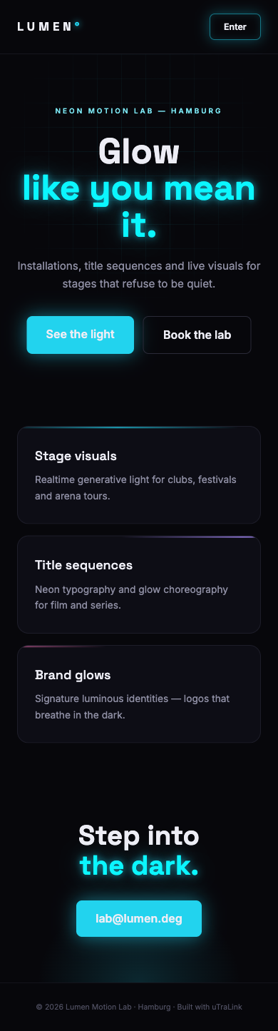 Preview of Lumen — Neon Glow