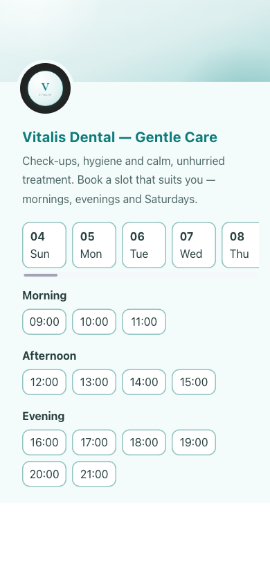 Preview of Vitalis — Dental Clinic